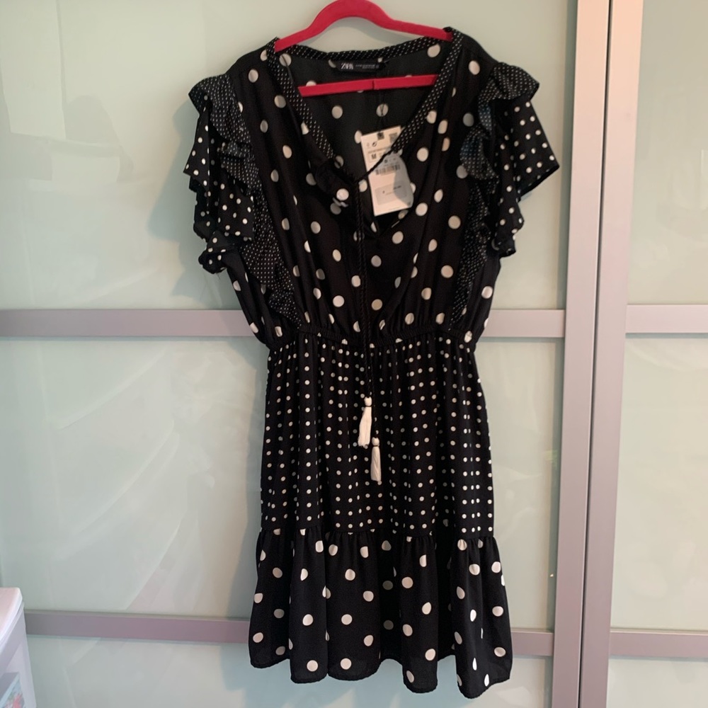 Zara Polka Dot Dress NWT